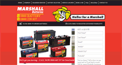 Desktop Screenshot of marshallbatteries.co.nz